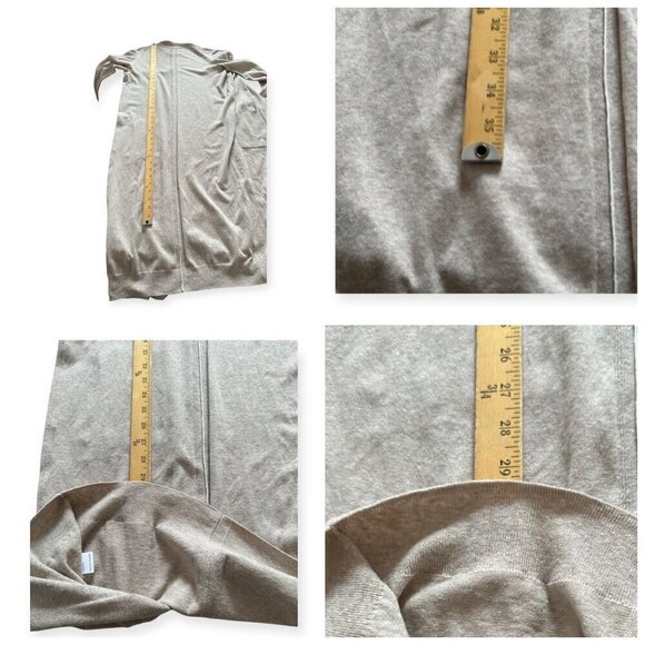 Brochu Walker Linen Blend Open Front Duster Cardigan,  Size XS - Picture 11 of 12